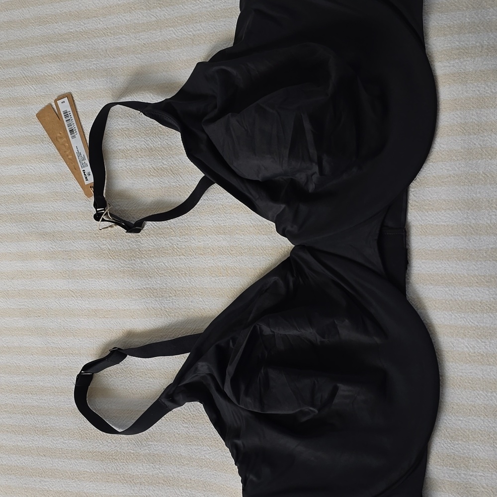 SKIMS Soothing Intimates Unlined Full Coverage BraSize:44G (44DDDD) Onyx
